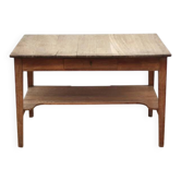 Table de cuisine ancienne en chêne, table d'office ou de travail, meuble bois, déco, XIXe