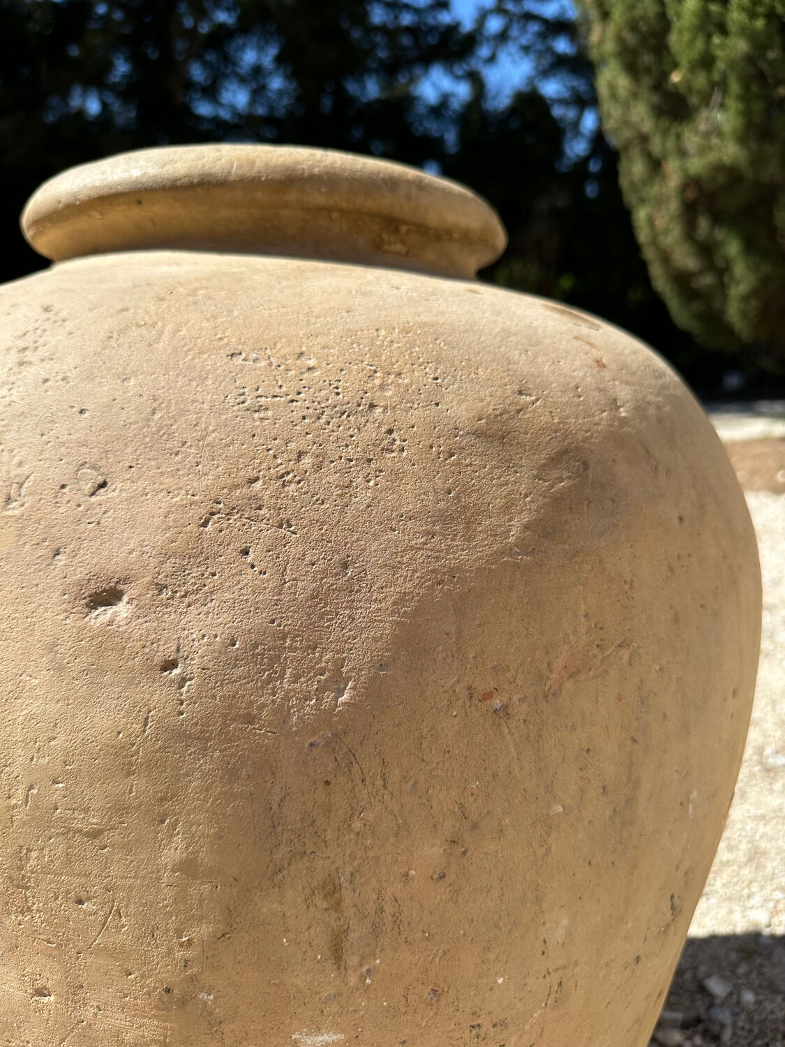 Terracotta pot jar
