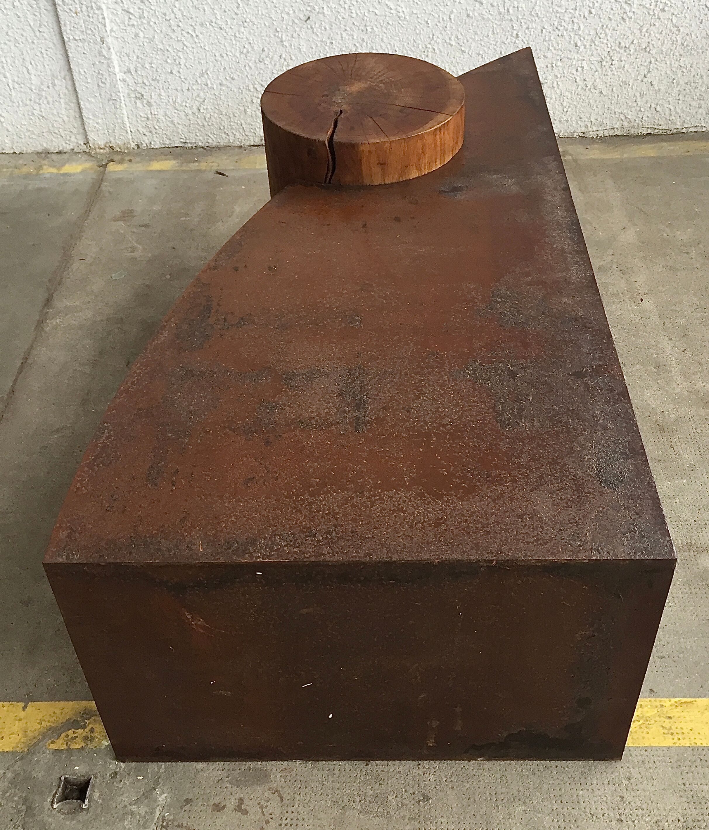 Corten steel coffee table