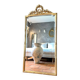 Miroir ancien à fronton doré Louis XVI