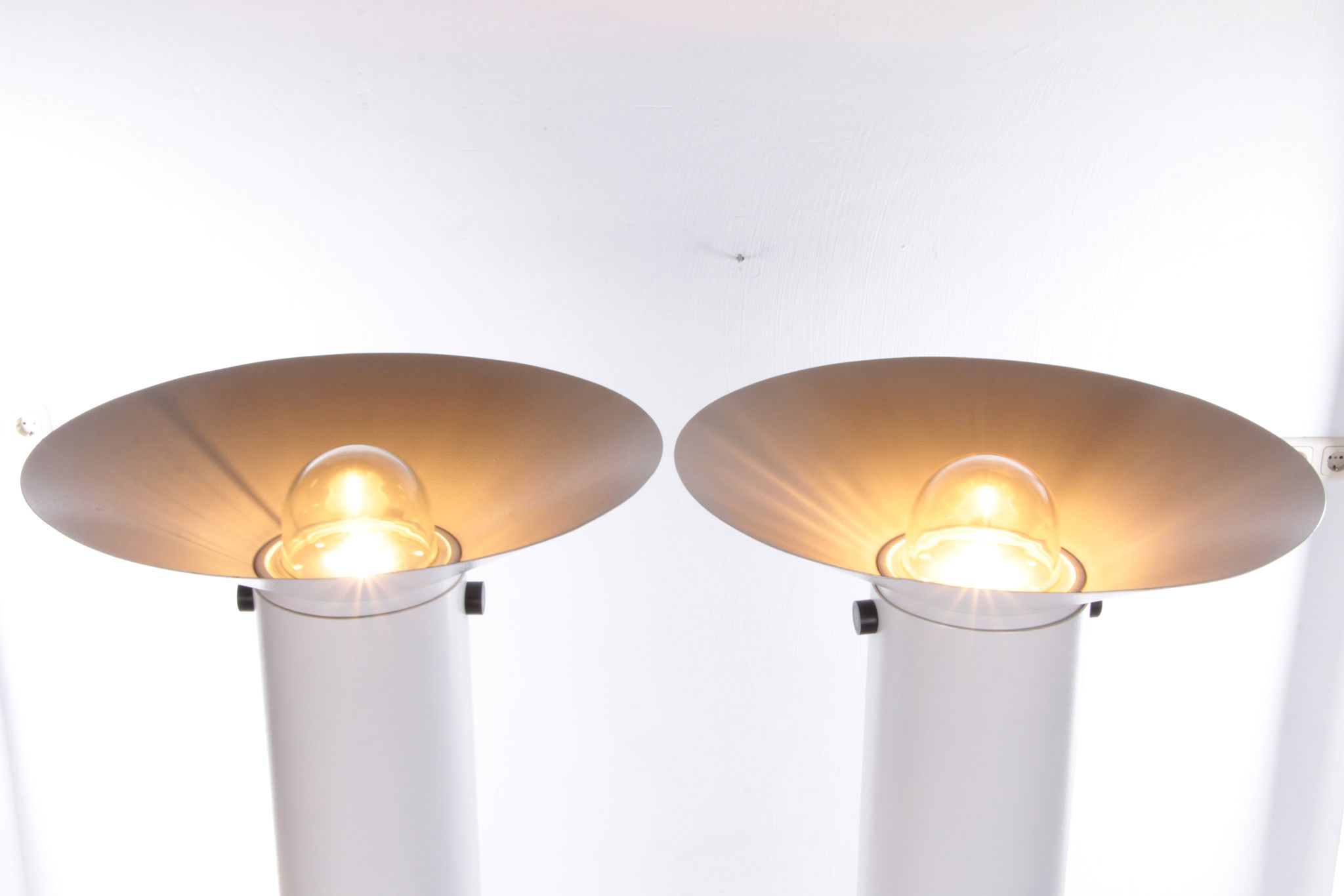 Set of 2 floor lamps, 1960 italy