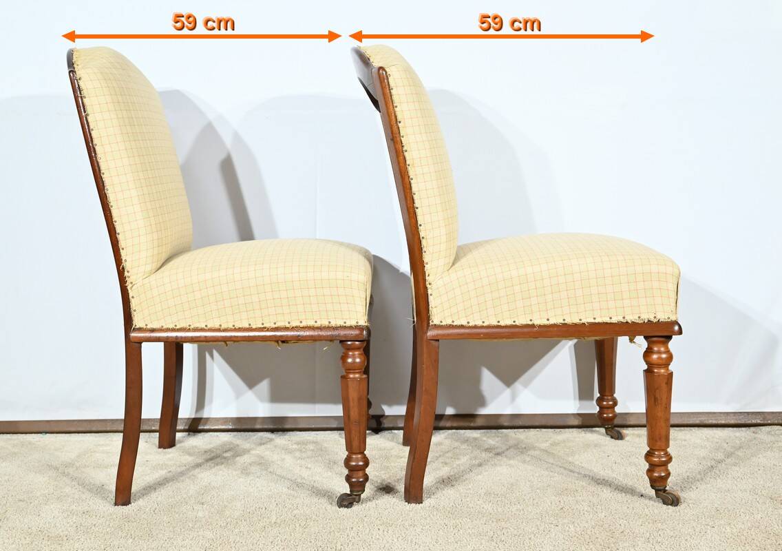 Pair of Cuban Mahogany Chairs, Restoration Period – Early 19th Century
