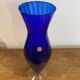 Blue murano glass vase