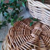 Vintage woven wicker basket