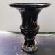 Old Medici Shape Vase Black & Transparent Multilayer Glass Vintage