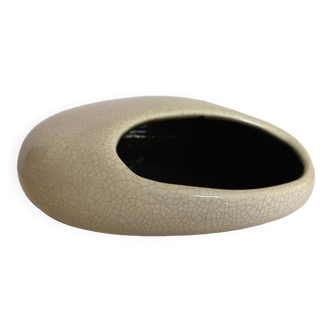 Space age 1970 ceramic pebble ashtray