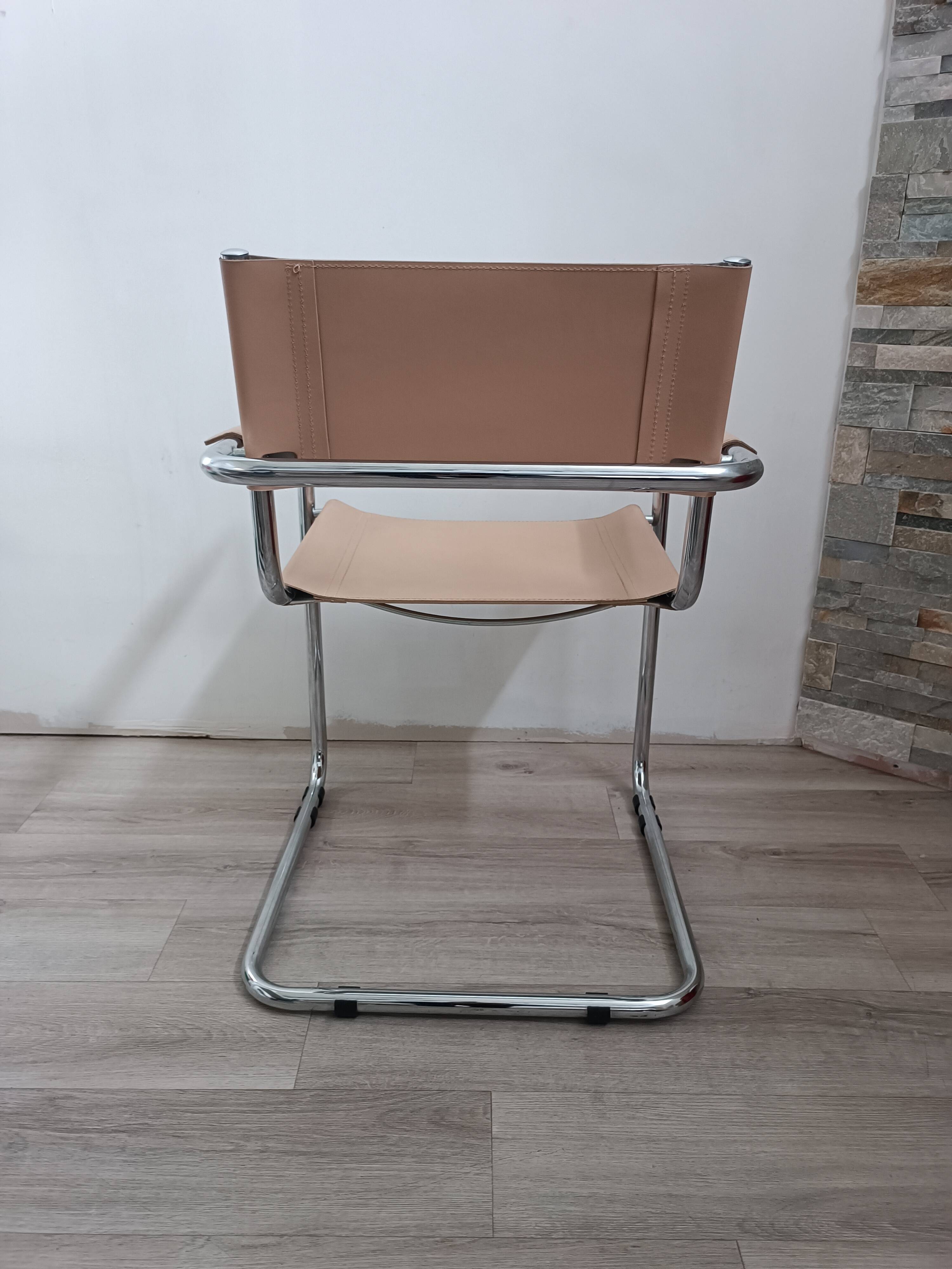 Fauteuil cantilever bauhaus Italy 1980s