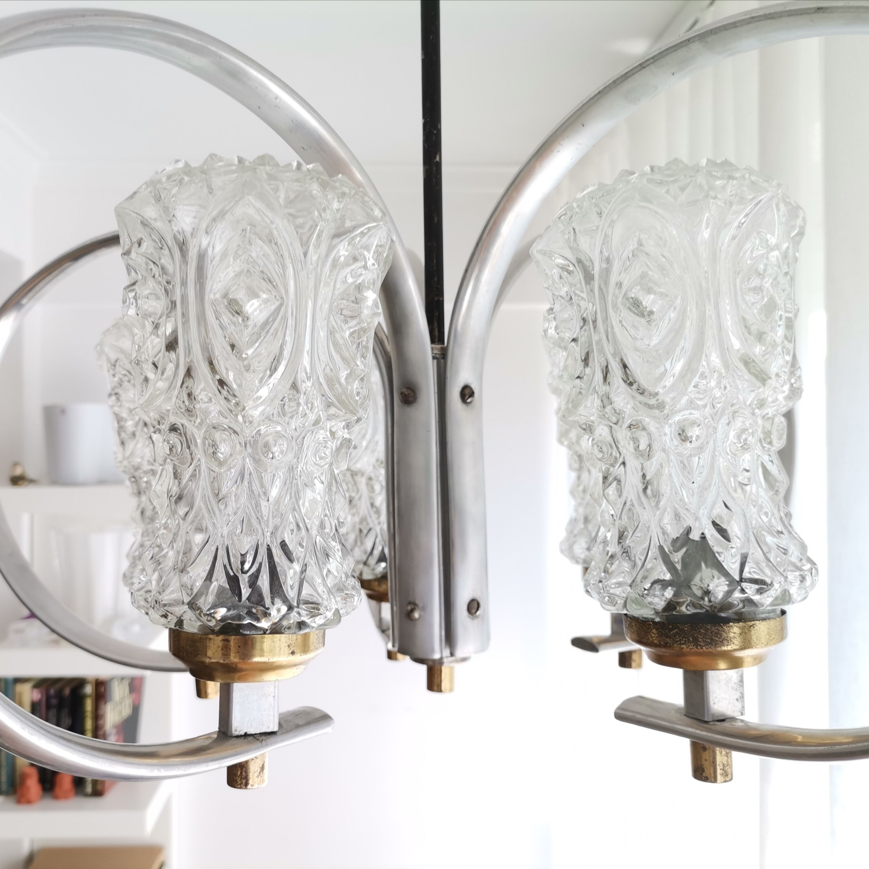 Vintage Space Age Sputnik chandelier ceiling lamp