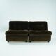 2 Mario Bellini for C&B Italia Modular 'Amanta' Seating Elements in Brown