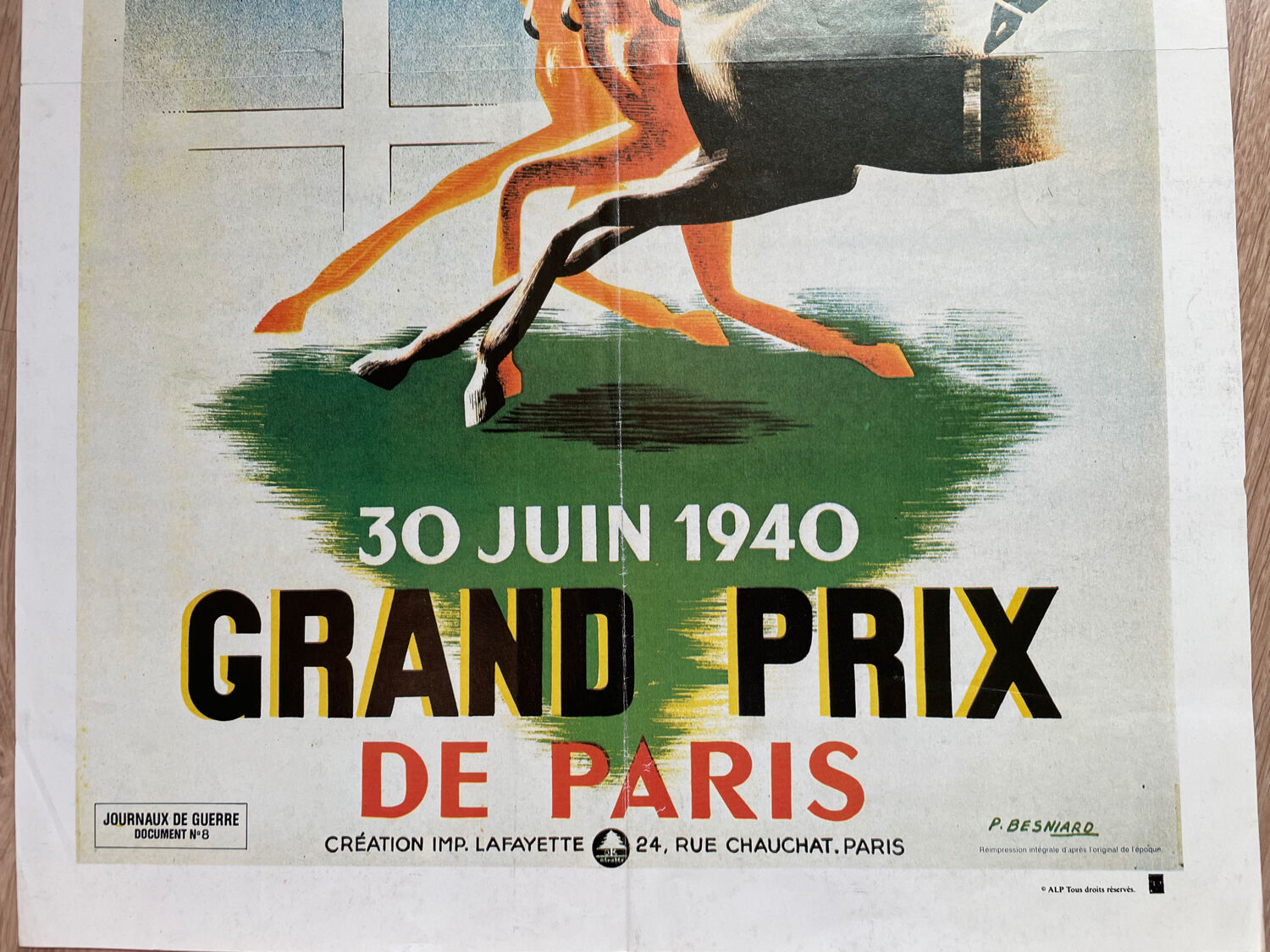 Poster Grand Prix Equestre de Paris 1940
