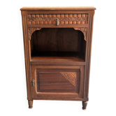 Bedside table with a marble top