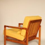 Scandinavian retro yellow armchair by Z.Baczyk 1965