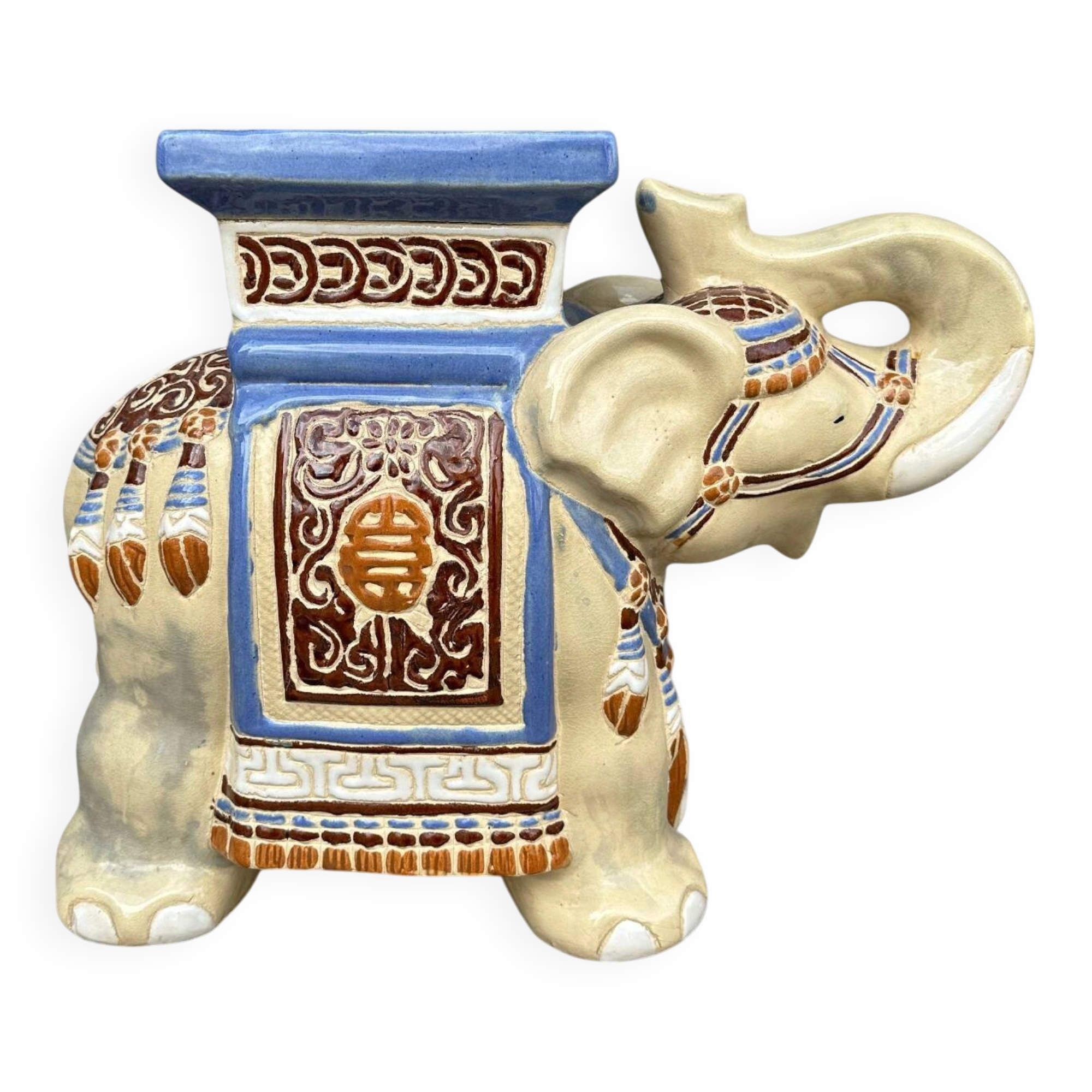 Elephant ceramic side table