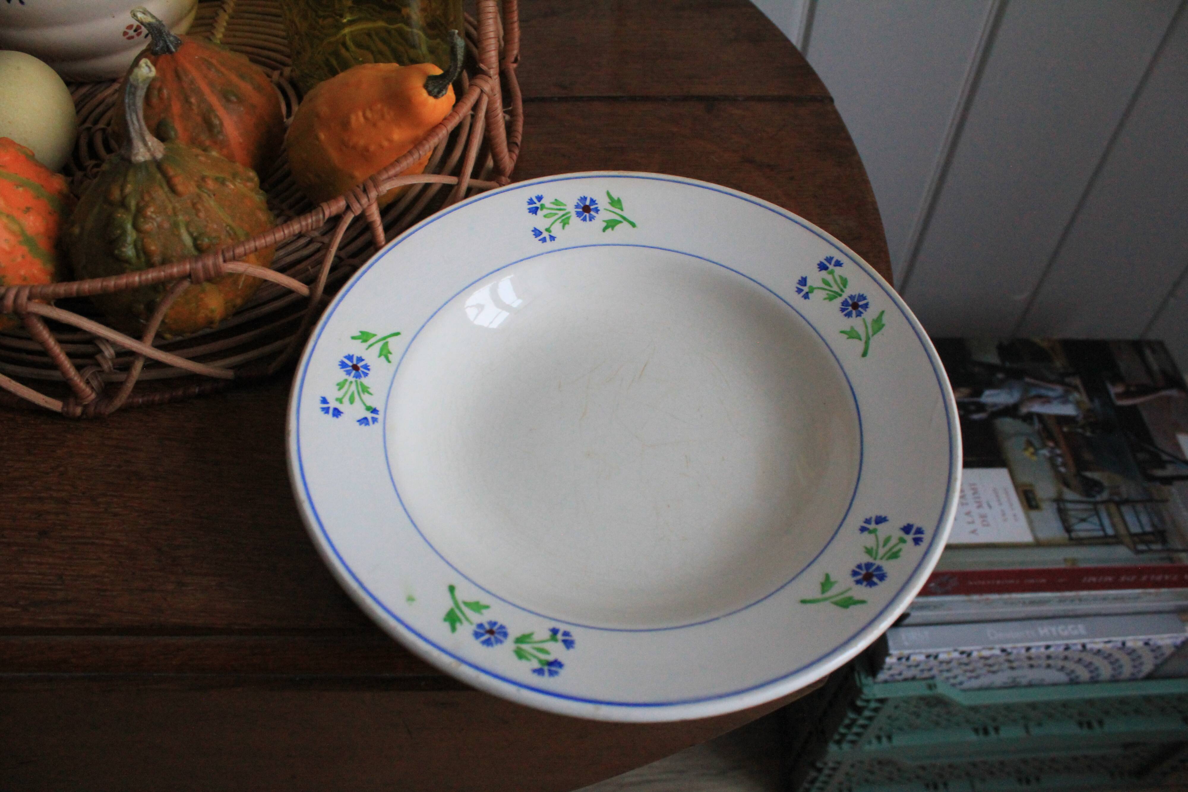 Deep plate KG Lunéville bluebell model