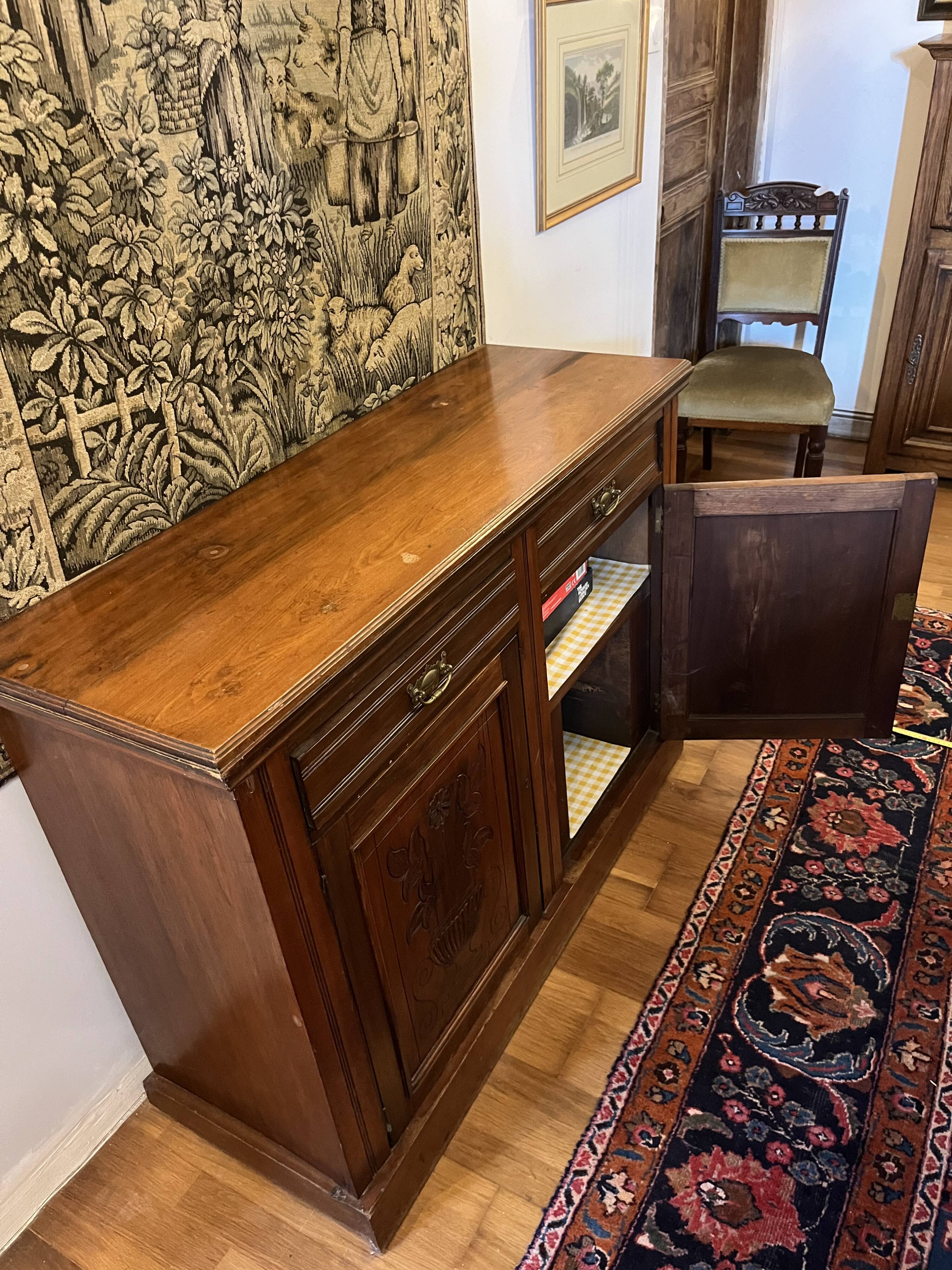 Vintage solid wood sideboard