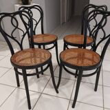 Michael Thonet 1920 Vintage Bistrot Suite 4 Chairs