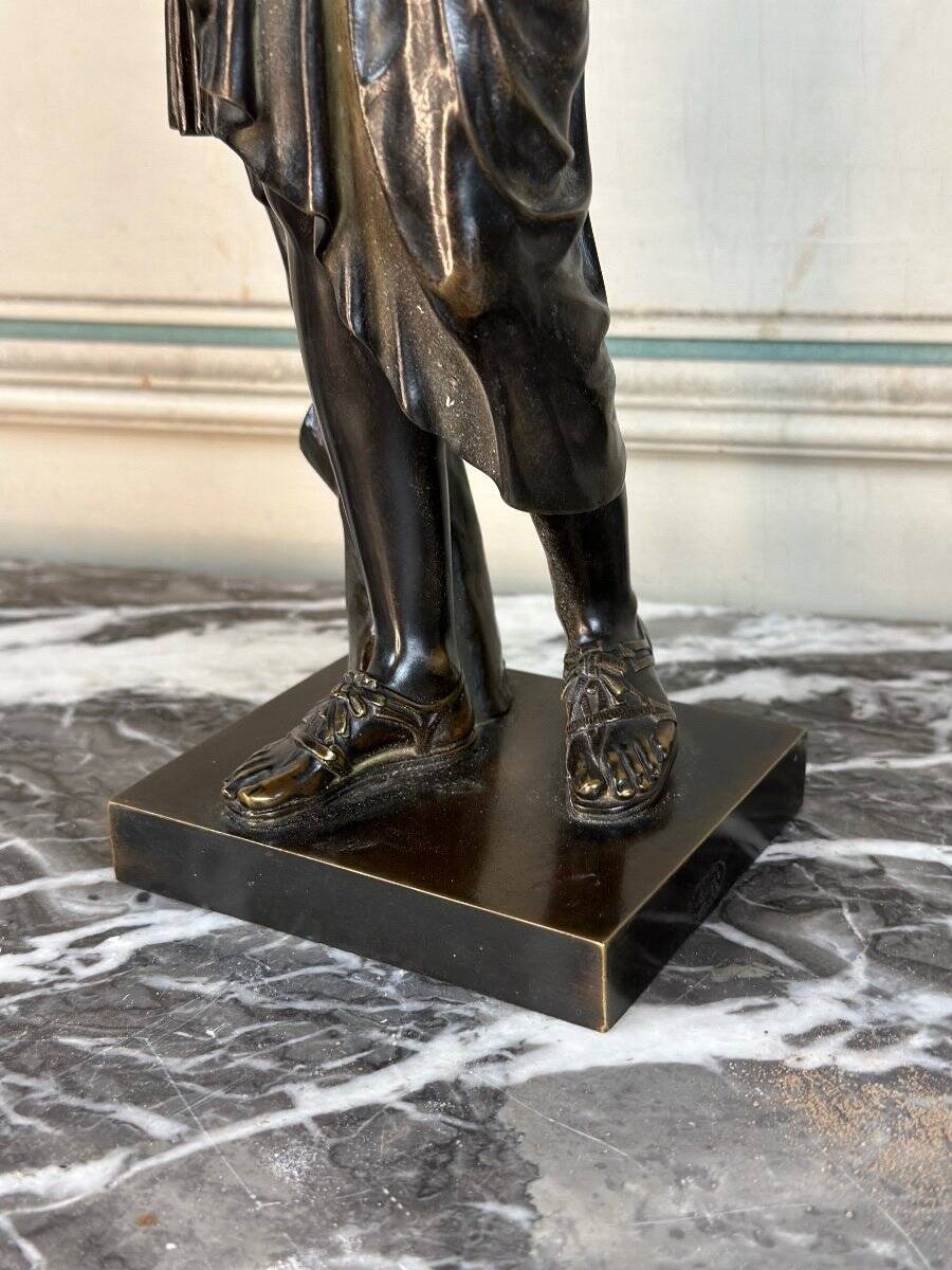 Diane de Gabies, black patinated bronze after the antique
