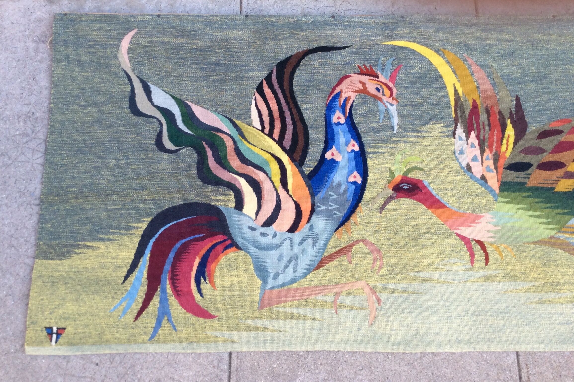 Aubusson tapestry signed and numbered