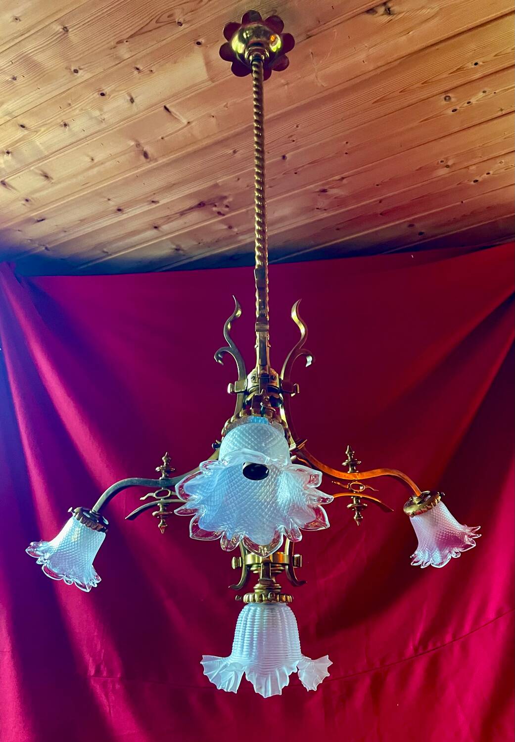 Large castle chandelier, unique piece, 19th century