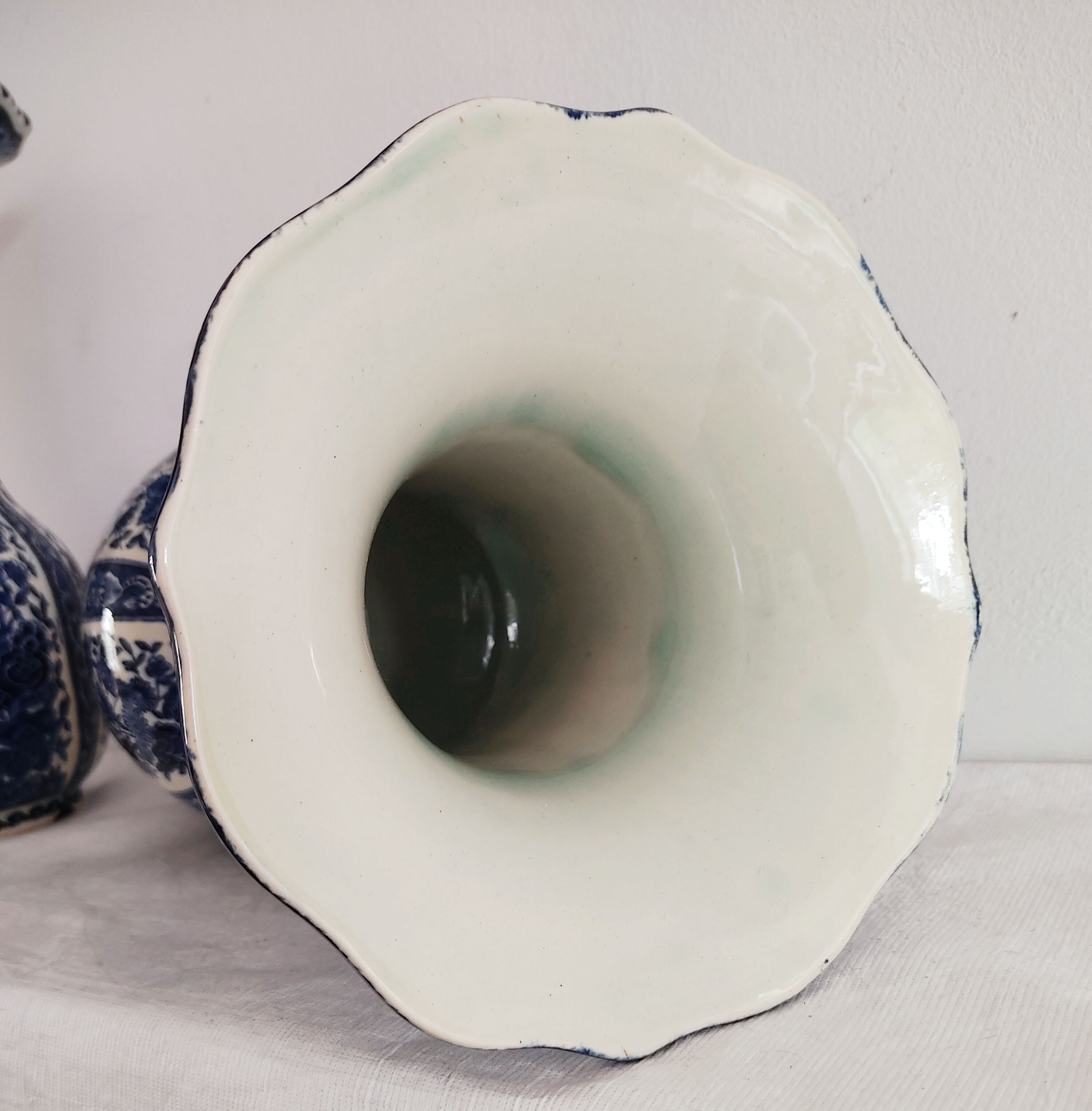 Pair of Delfts Boch model vases