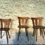 Lot of 14 vintage bistro chairs