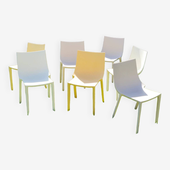 Set of 7 BO chairs by Philippe Starck