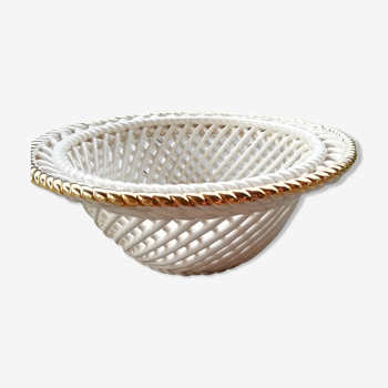 Braided ceramic basket