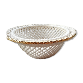 Braided ceramic basket