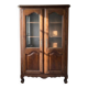 Authentic brown wooden library