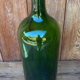 Bombonne en verre vert vintage