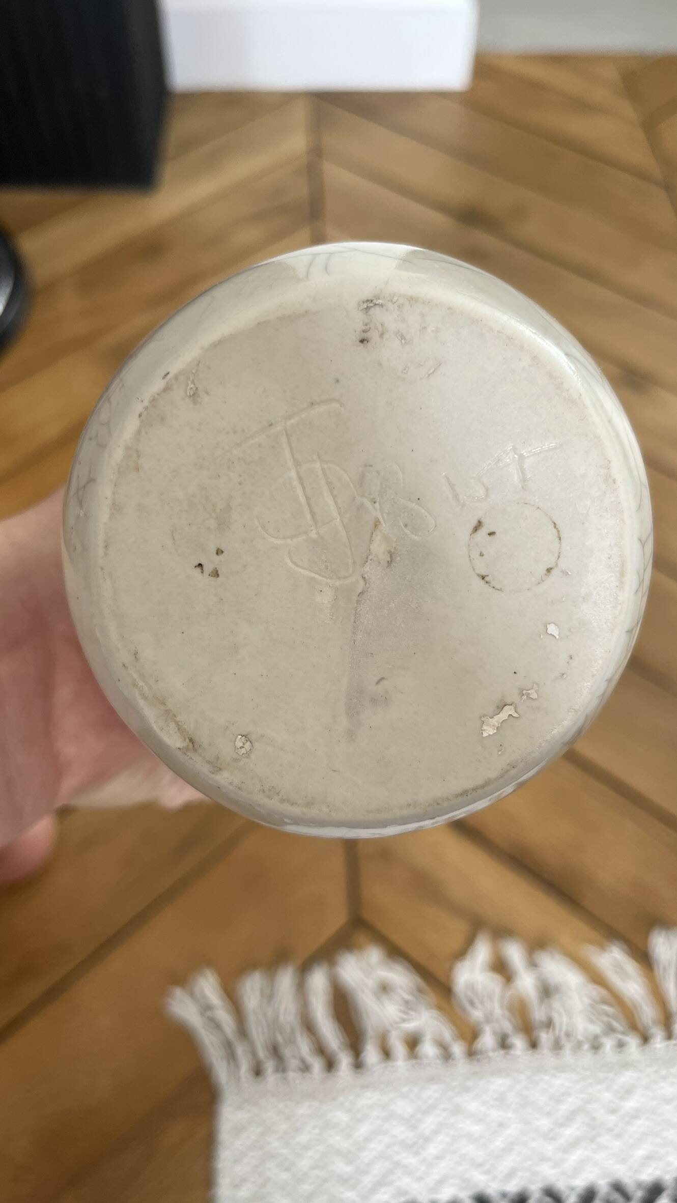 Ceramic pouring vase by Jacqueline and Tim Orr