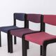 Set of 6 Vintage German Dining Chairs, 1950s–1960s, Black Beechwood