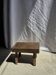 Small stool, rectangular accent stool in solid teak wabi-sabi H26