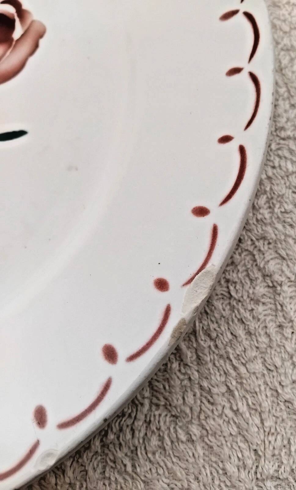 Set of 5 Vintage Badonviller Deep Plates