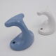 Lot de 2 patères en porcelaine