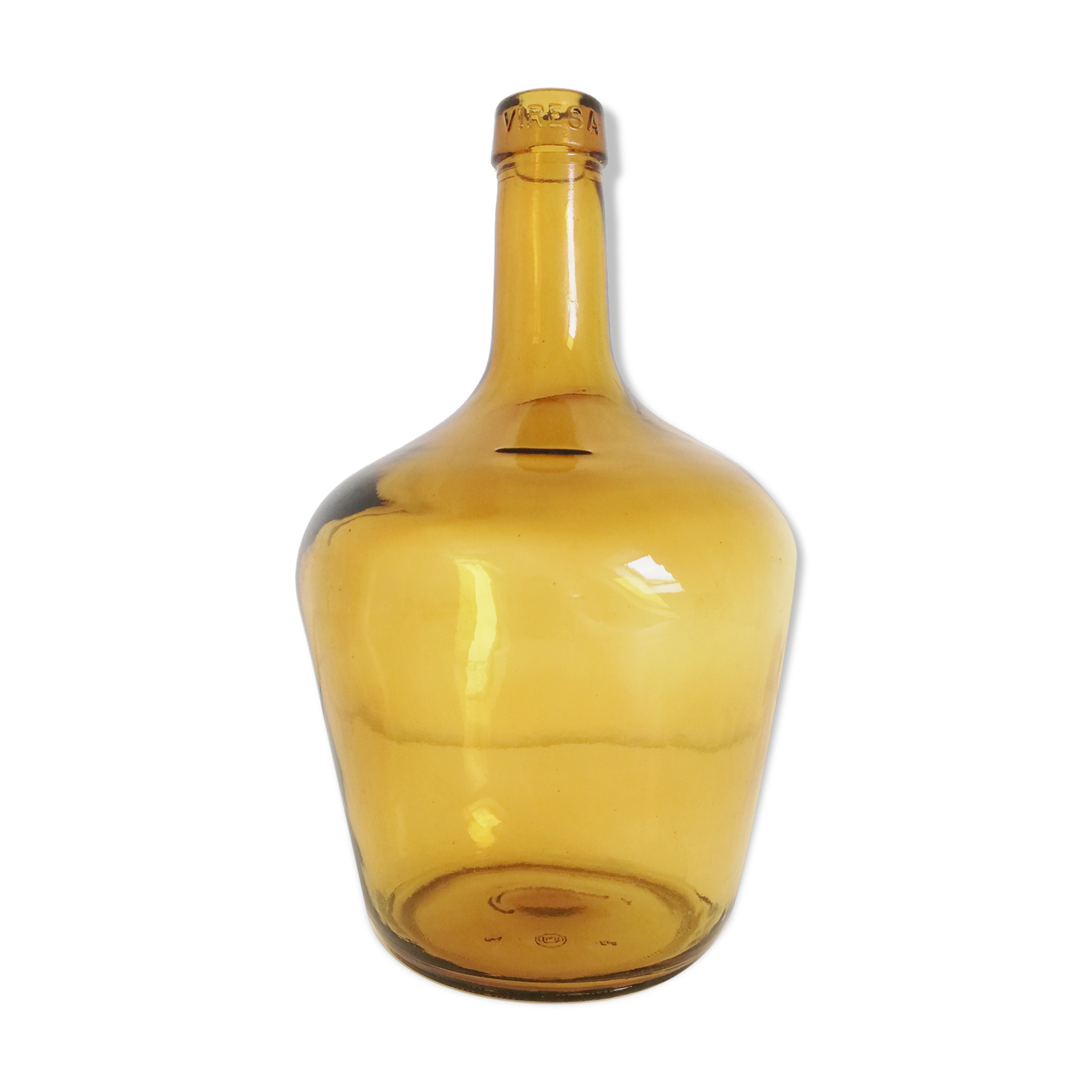 Vintage amber demijohn