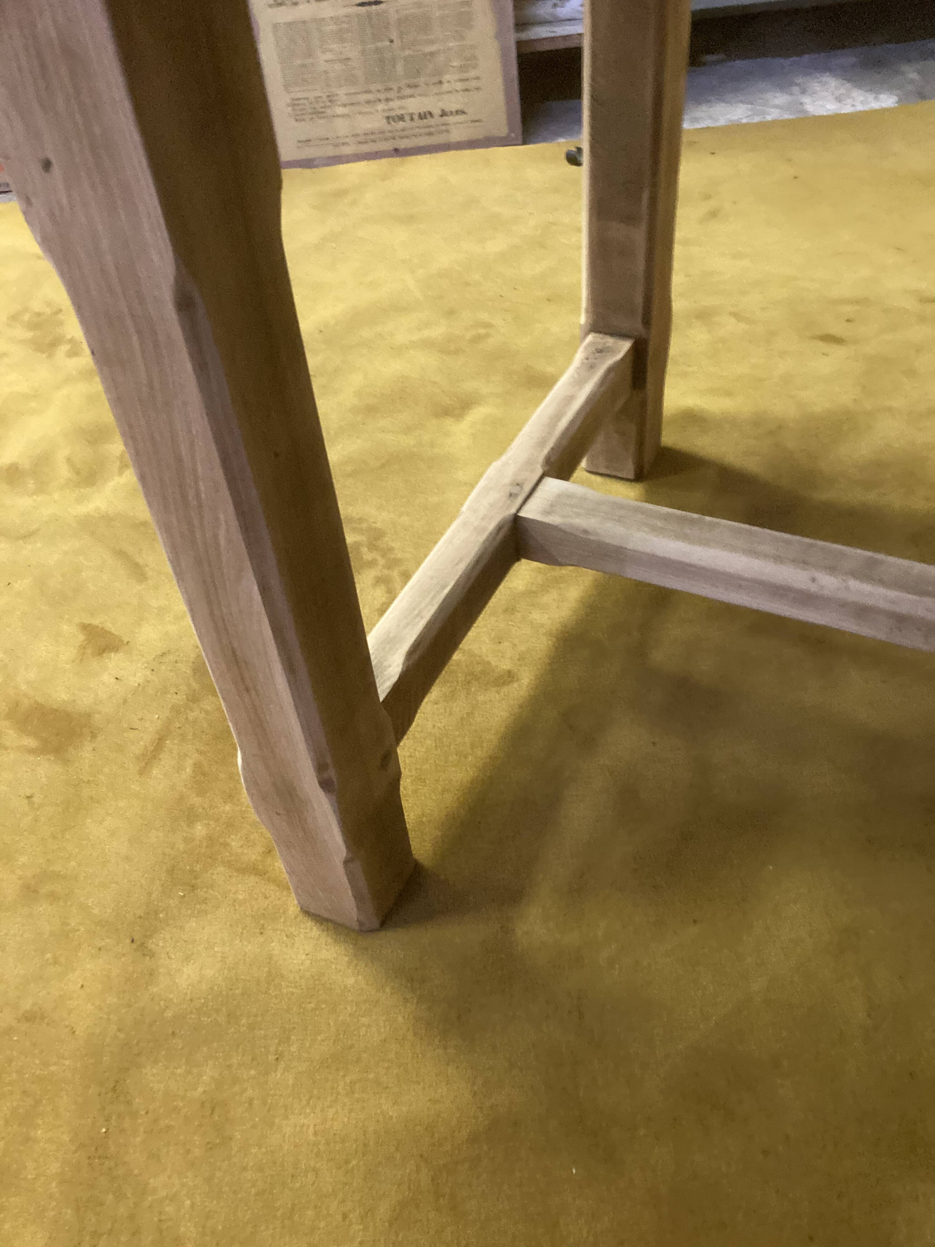Farmhouse table bois brut