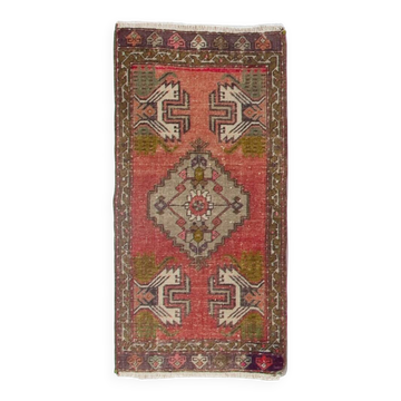 Tapis d'accent vintage. Housse de siège en laine turque. Tapis de cuisine rustique. Tapis de porte fait main. Tapis de bain.