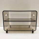 Roche Bobois smoked plexi coffee table
