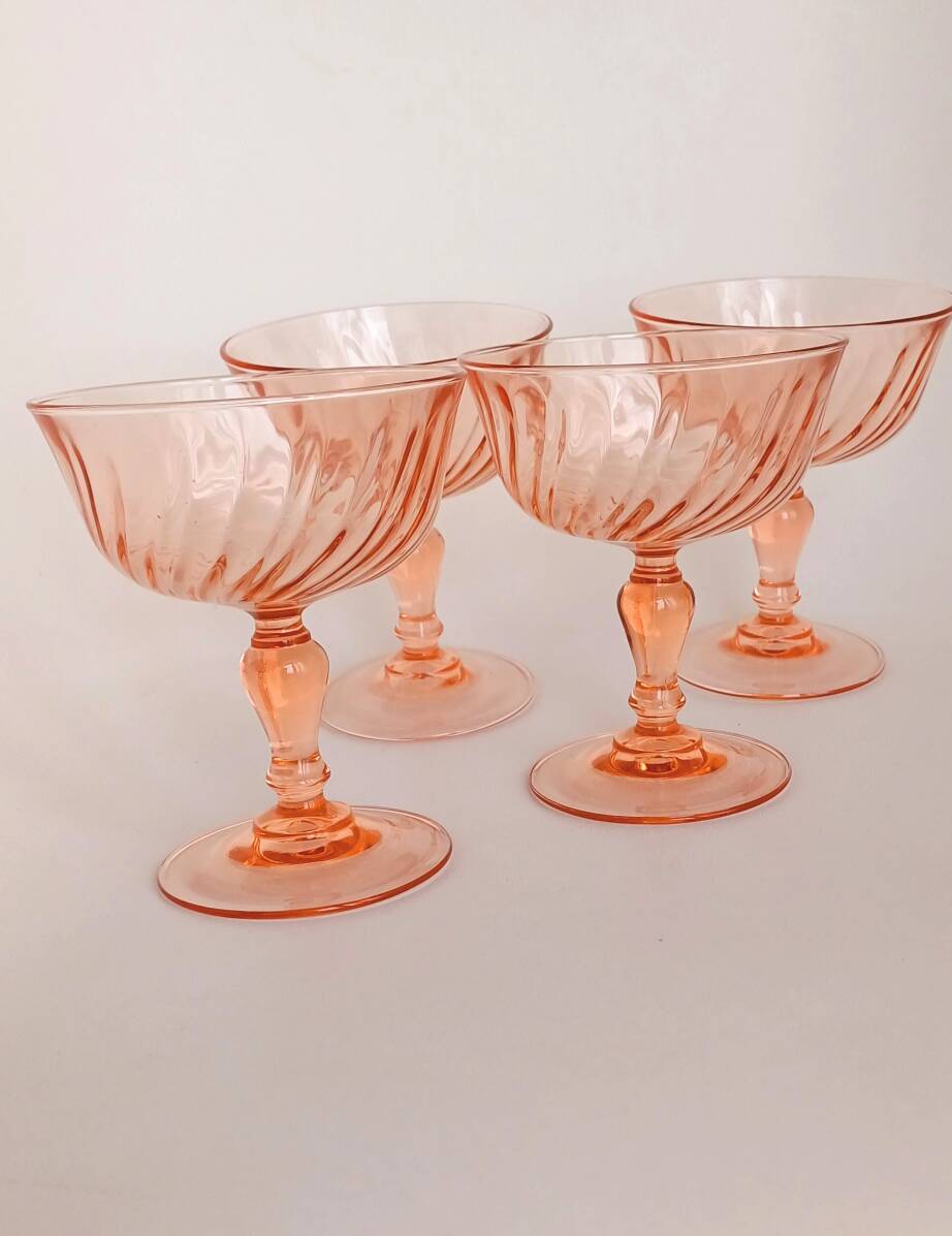 Rosaline champagne glasses