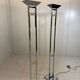 Arte Lumen floor lamps chrome & brass 1970’s, set of 2