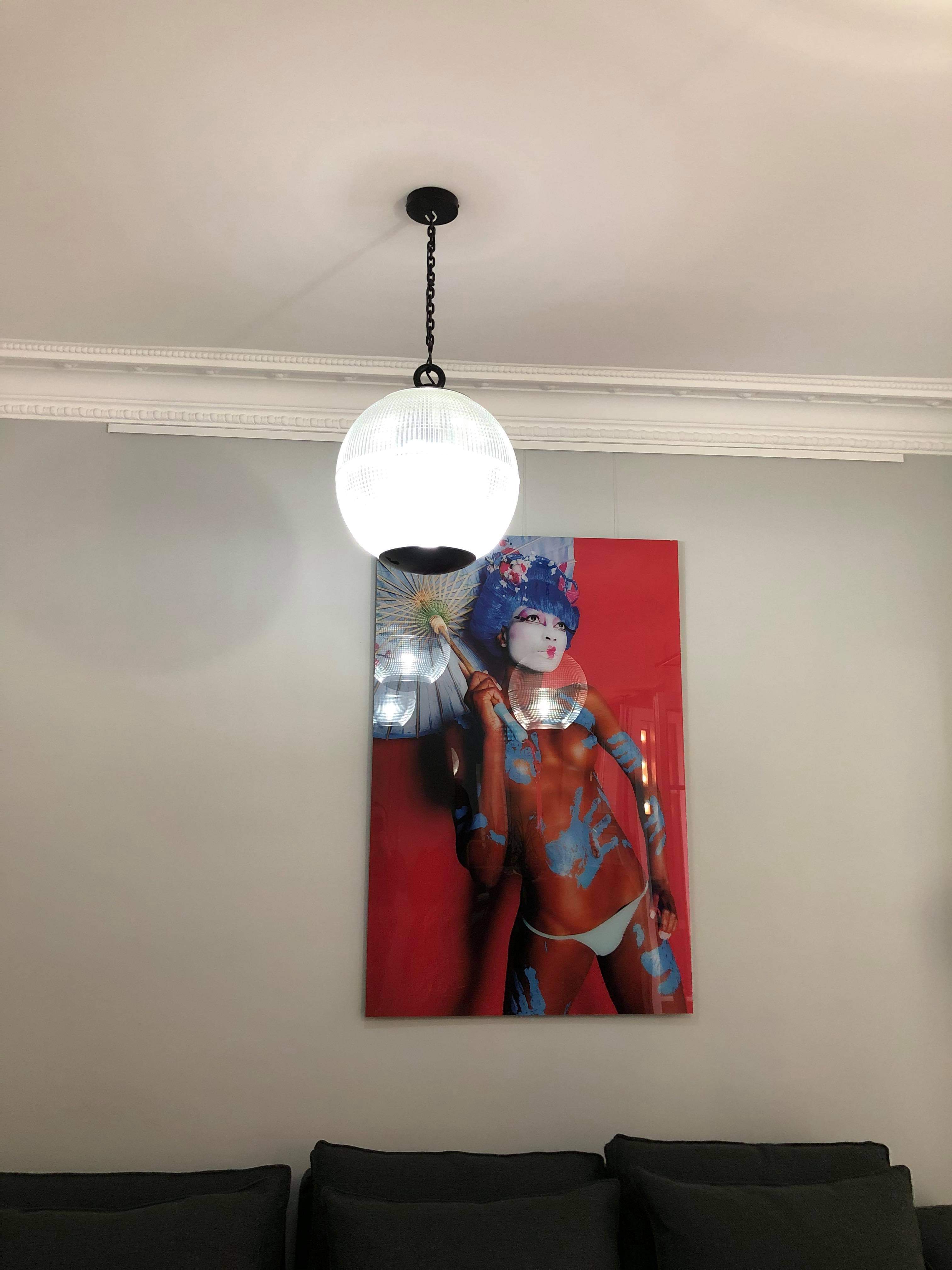 Holophane ball suspension 1960