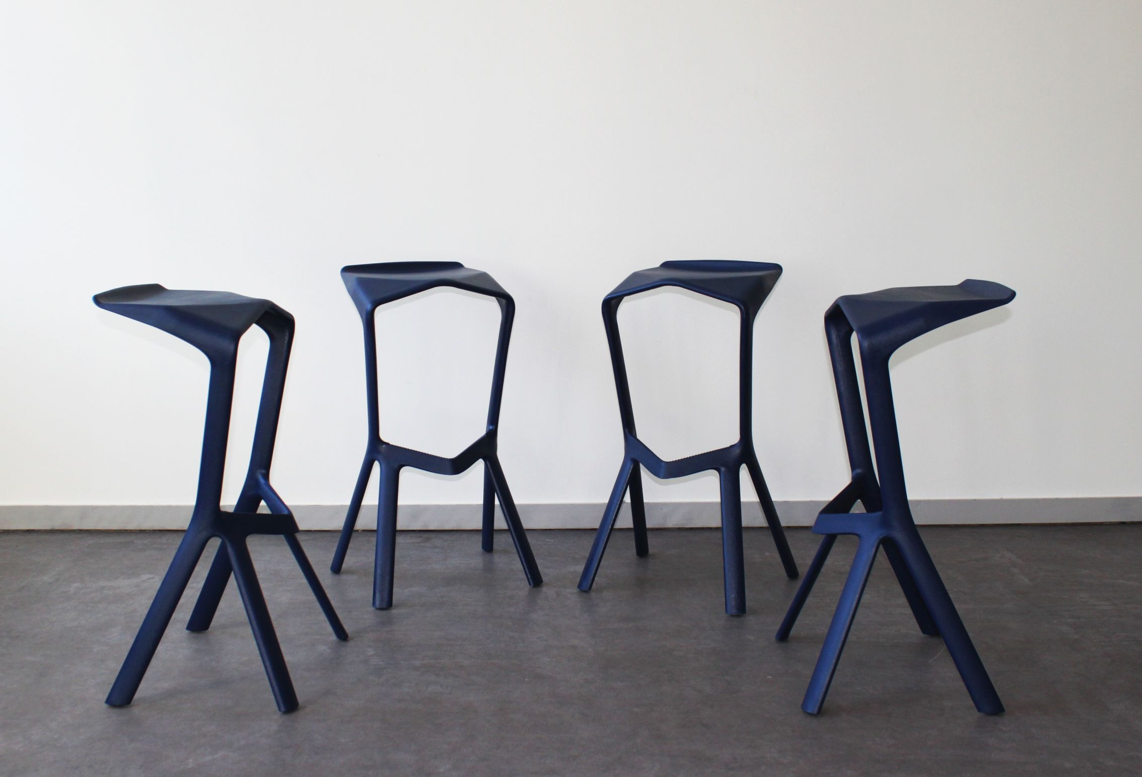 Pair of Miura stools by Konstantin Grcic for Plank, Italy