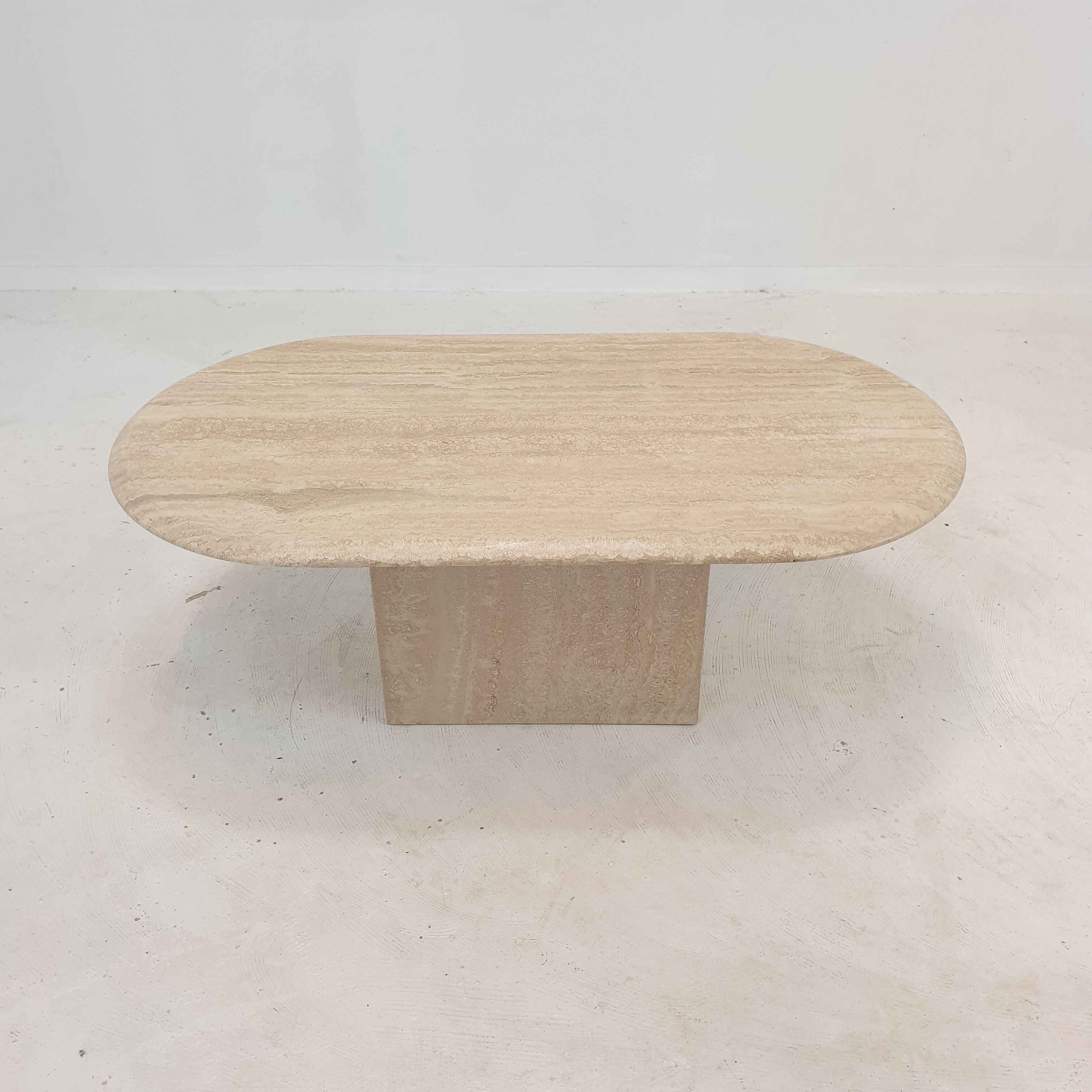 Italian Travertine Coffee Table, 1980's