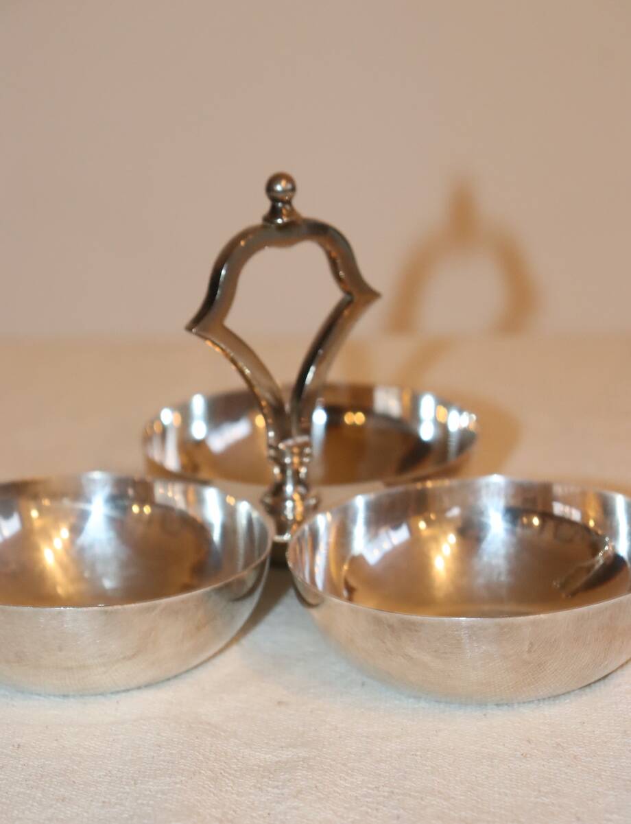 Silver-plated metal charm
