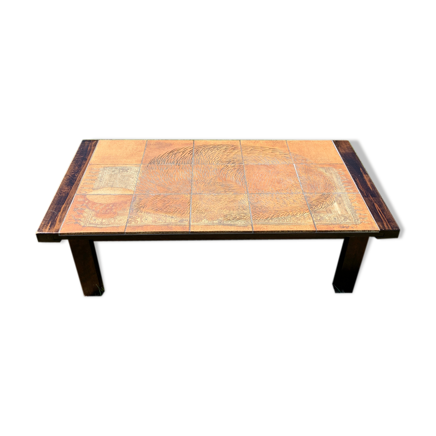 Capron ceramic coffee table the sleeping cat