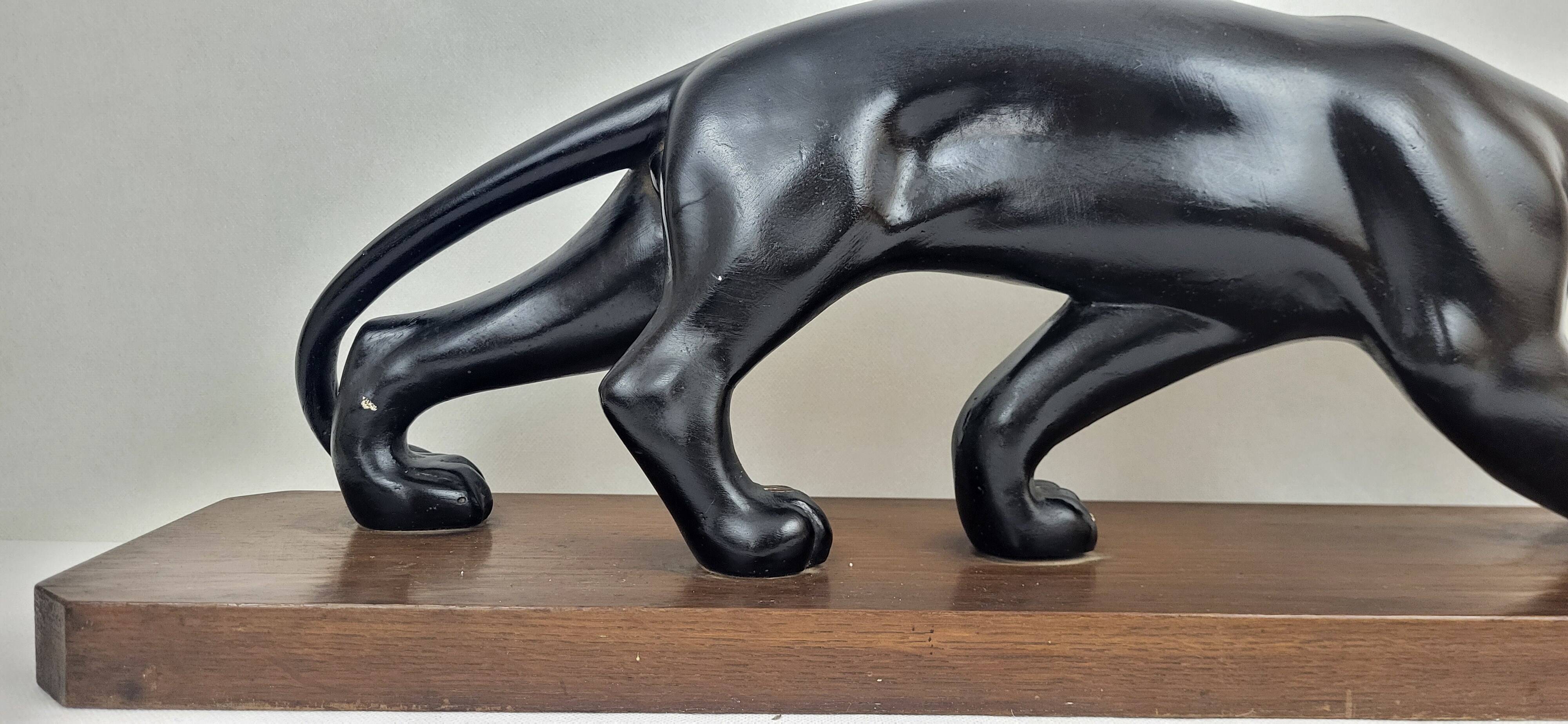 Sculpture Panther after S. Melani, 1930s