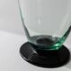 Vintage Murano glass carafe from the 1960s, green and black, with a stopper.