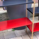 60's black and red String shelf
