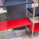 60's black and red String shelf